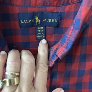 Red/blue Check Ralph Lauren Shirt